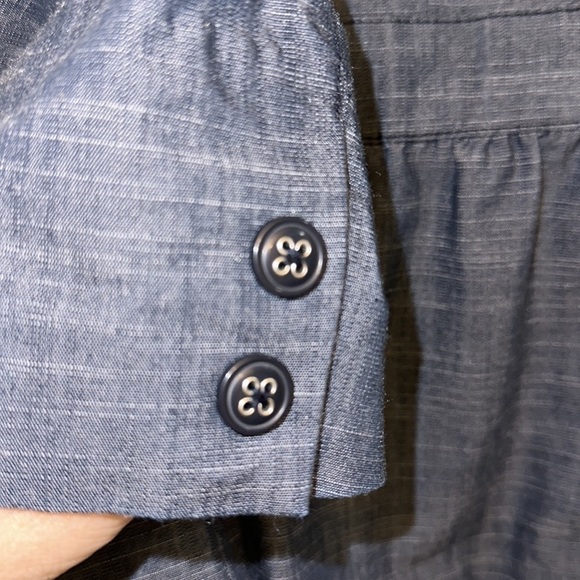 Marisa Christina blazer denim chambray peplum ruffle - Picture 8 of 8